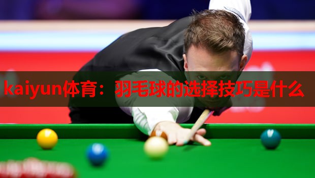 羽毛球的选择技巧是什么