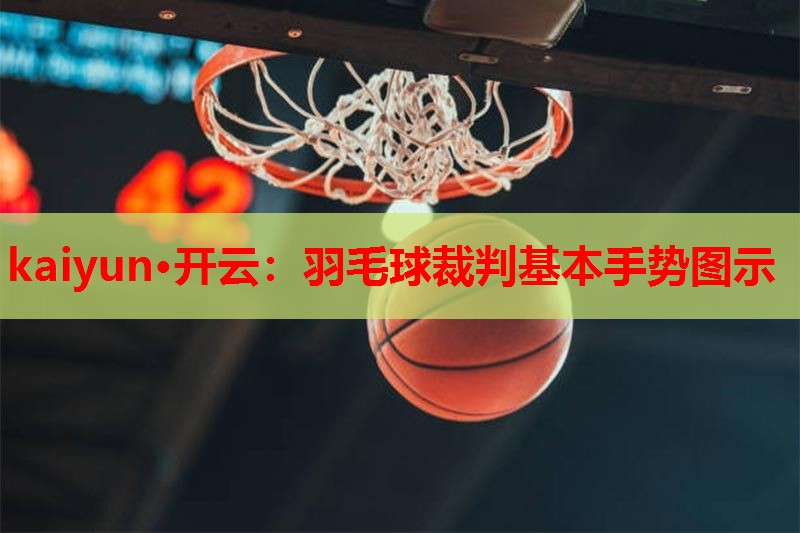 羽毛球裁判基本手势图示